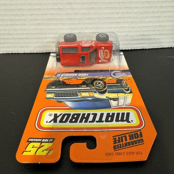Matchbox Ford Bronco II Speedy Delivery Vinnie Pizza 1999 Collectible Toy Car - Picture 5 of 7
